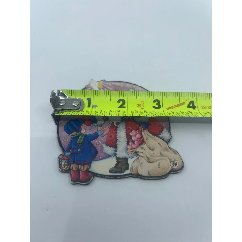 Mary Engelbreit ME Ink 1998 Santa Claus Giving Heart‎ Magnet Christmas 3